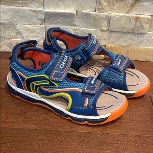 Geox Kids' Blue, Orange, and Yellow Sandals